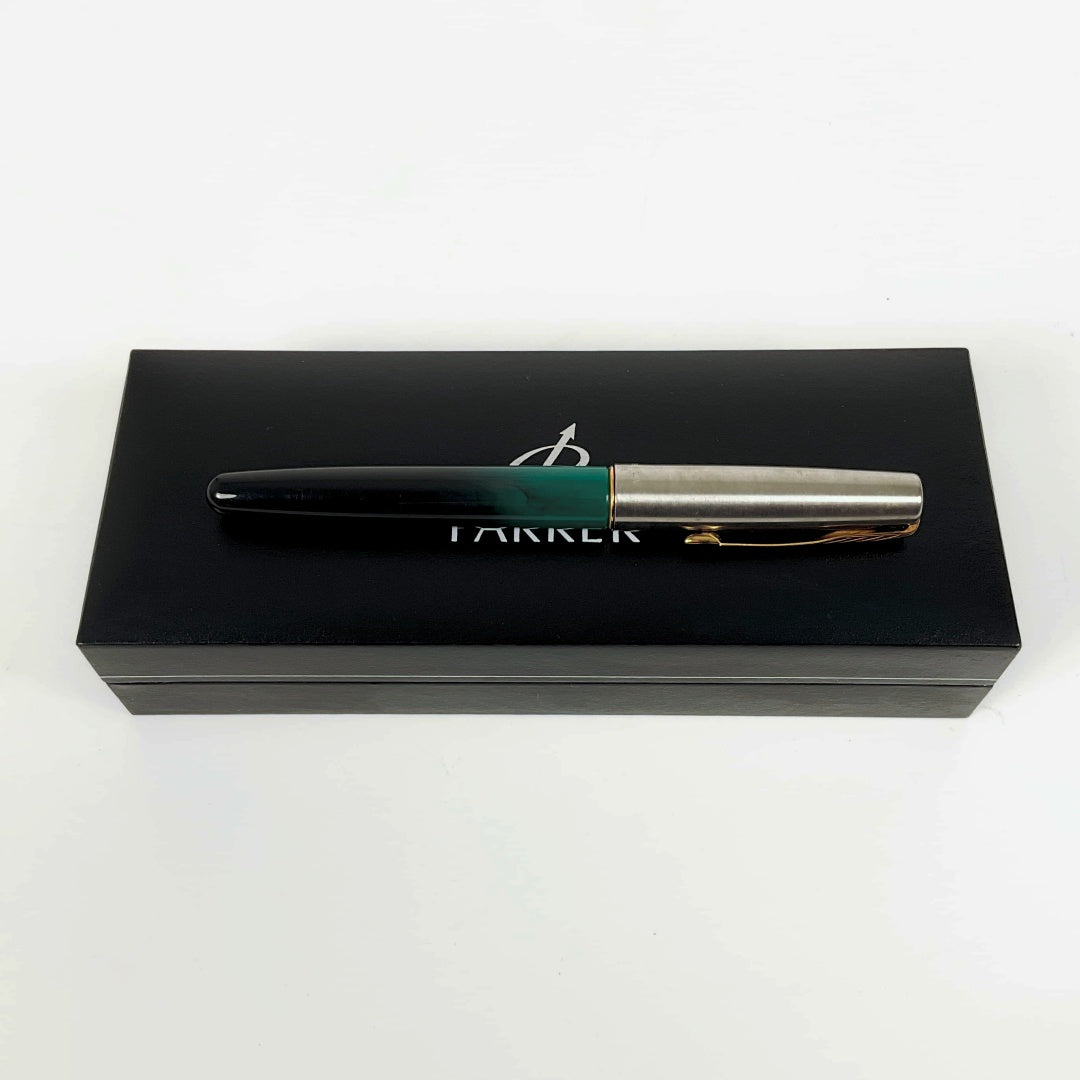 Parker- Frontier Marble Green Fountain Pen