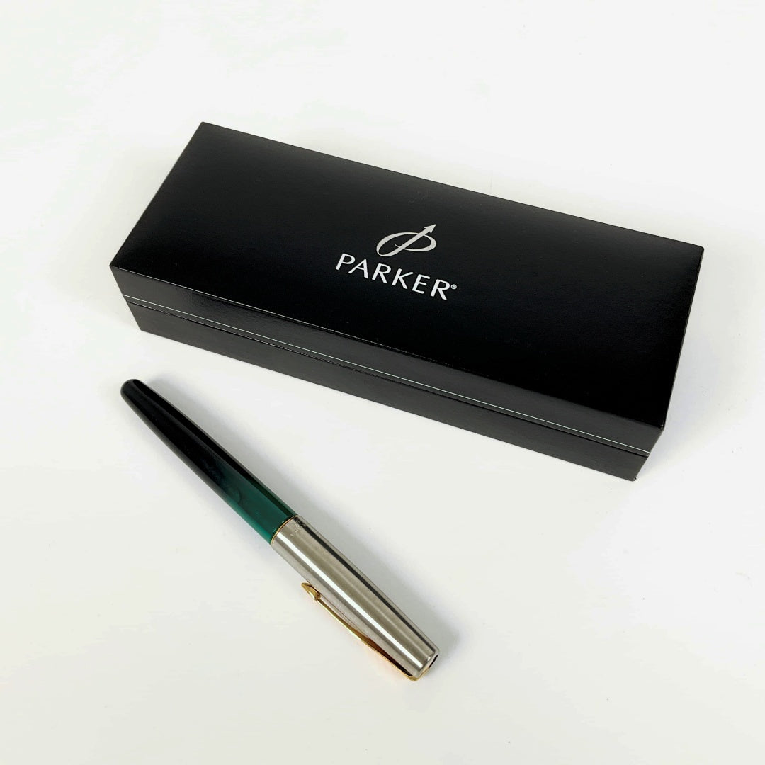 Parker- Frontier Marble Green Fountain Pen