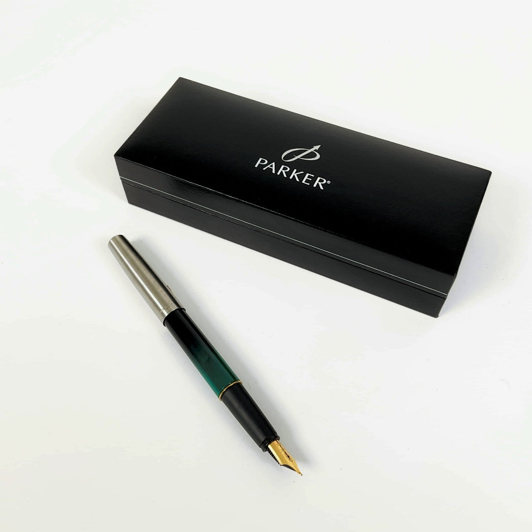 Parker- Frontier Marble Green Fountain Pen
