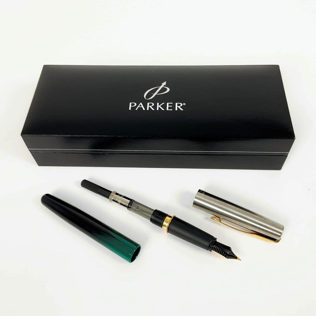 Parker- Frontier Marble Green Fountain Pen