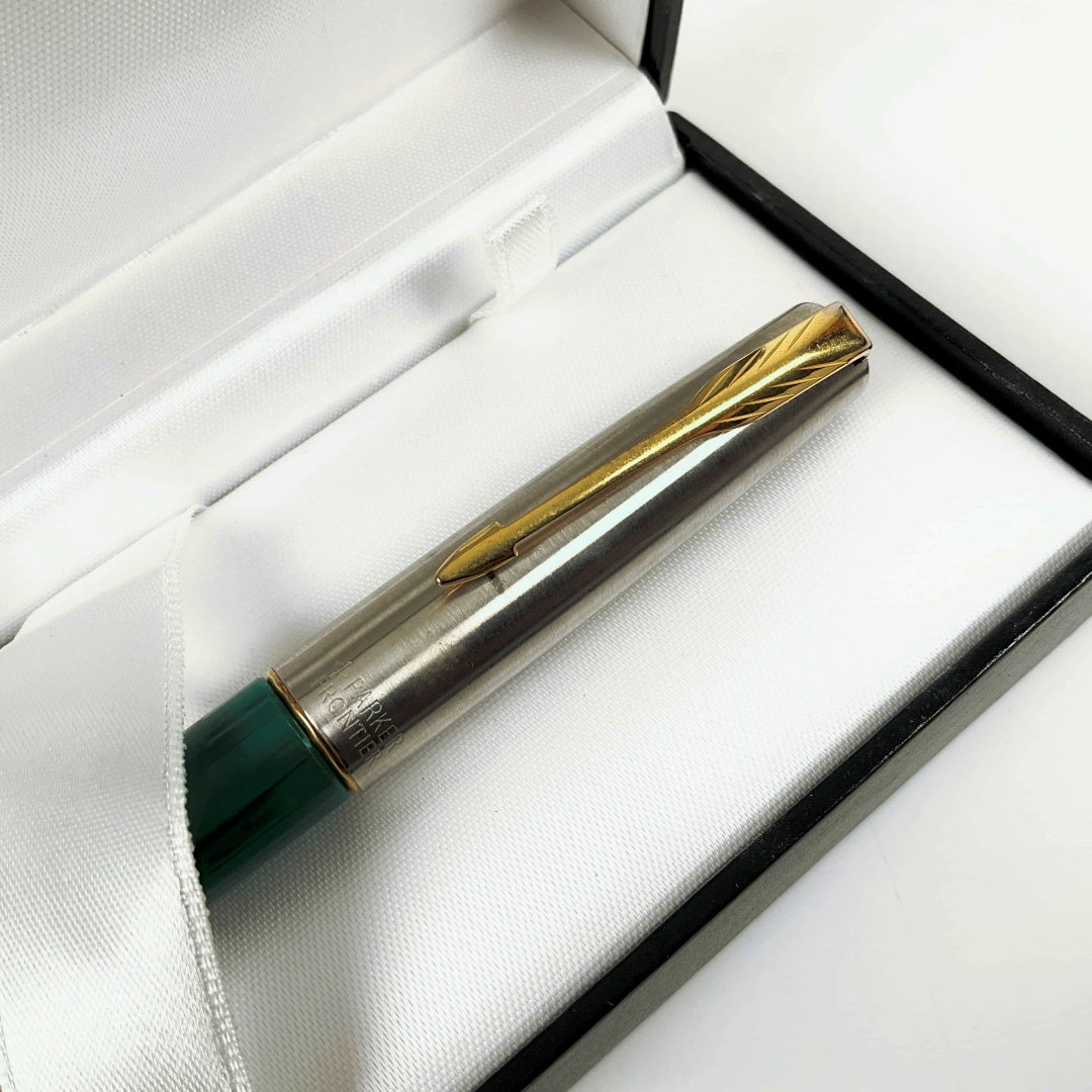 Parker- Frontier Marble Green Fountain Pen