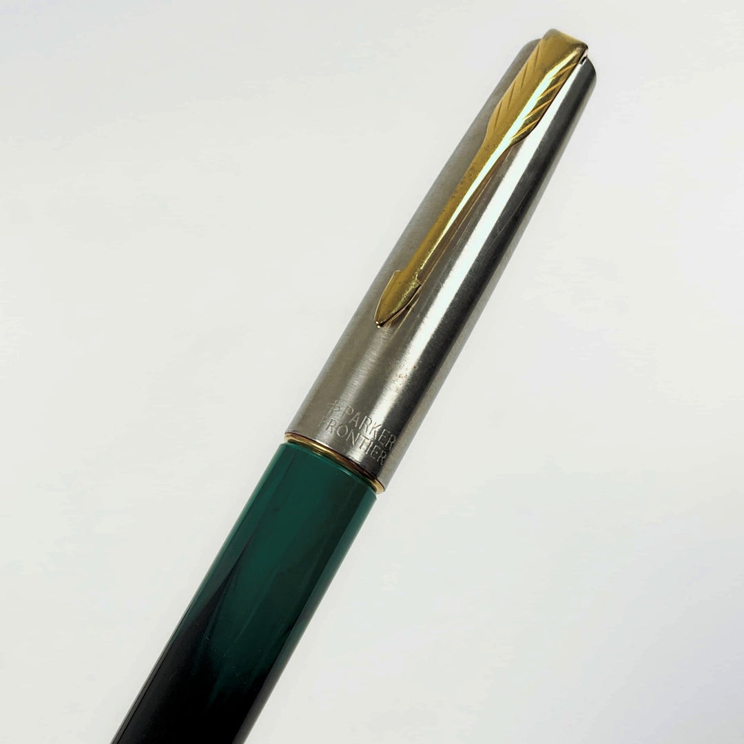 Parker- Frontier Marble Green Fountain Pen