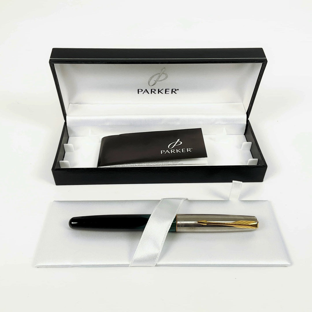 Parker- Frontier Marble Green Fountain Pen