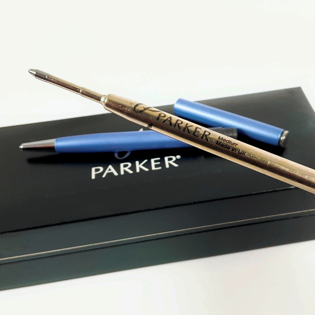 PARKER - Twist Ballpoint Polished Blue Pen - Blue Ink