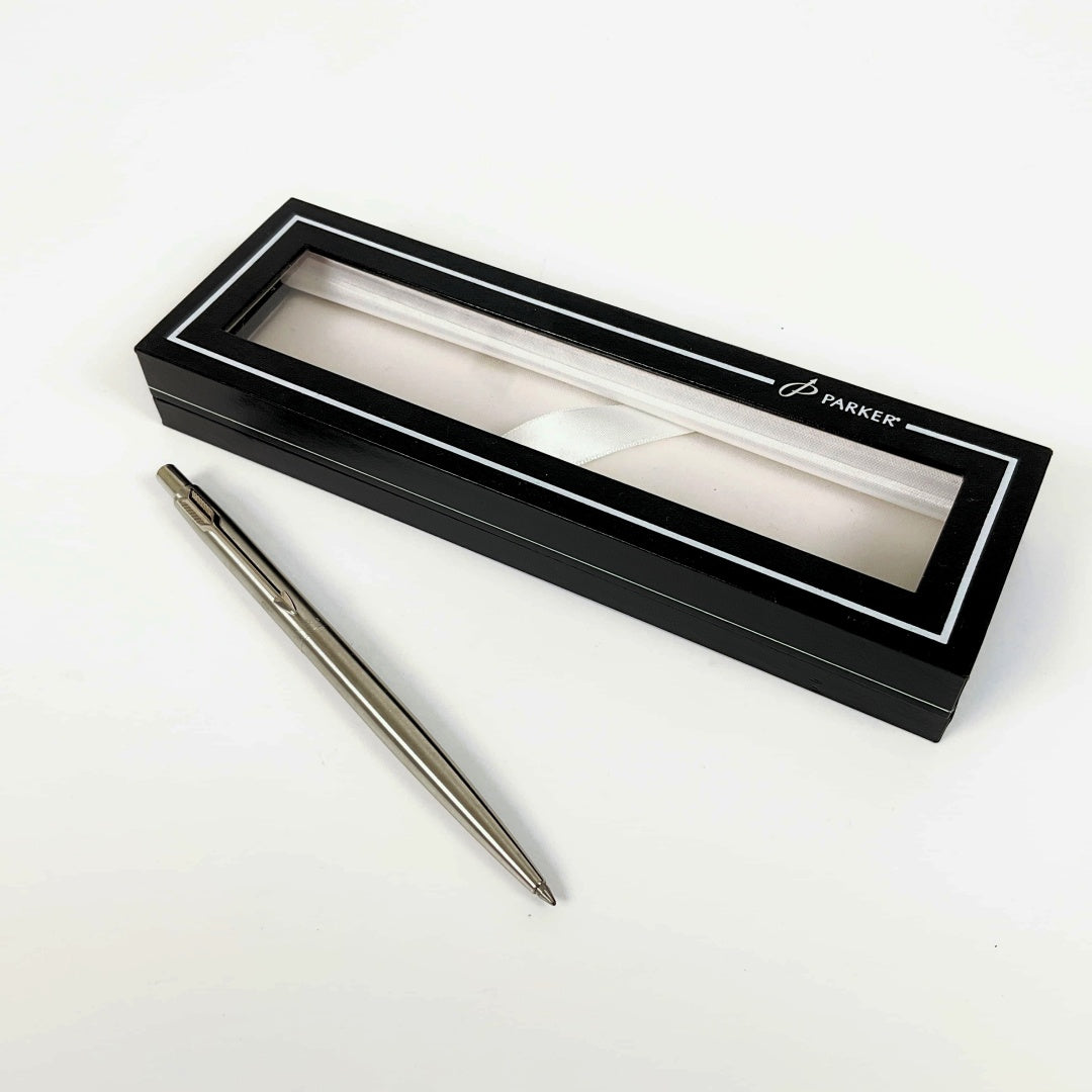 Parker Stainless Steel Ballpoint Pen With Box