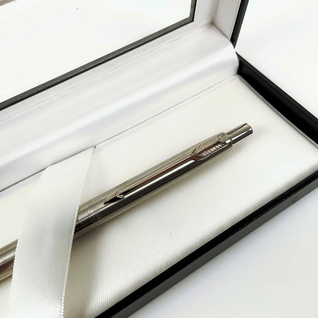 Parker Stainless Steel Ballpoint Pen With Box