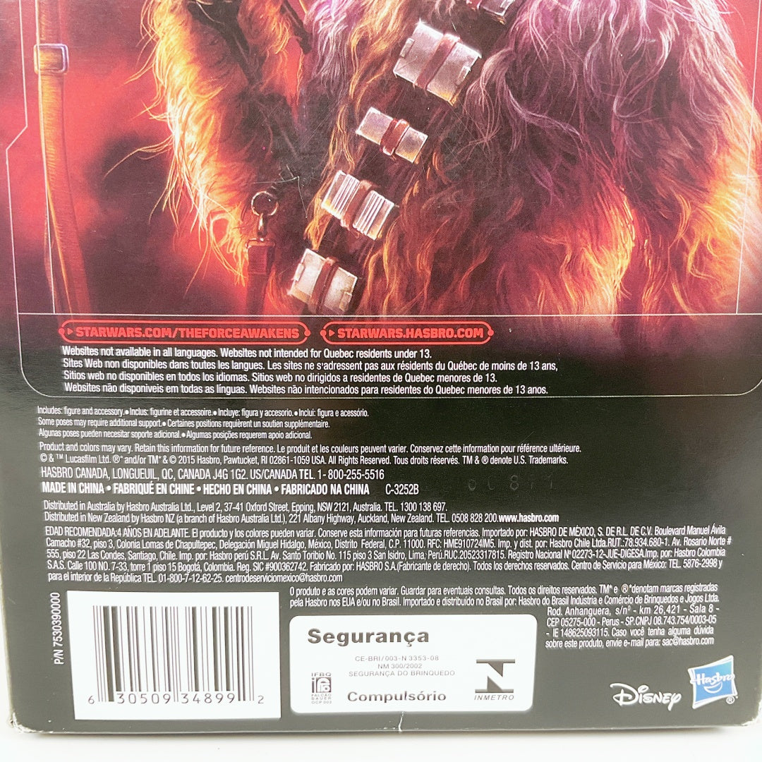 Hasbro Star Wars The Force Awakens Chewbacca 11.5" Plastic Toy Action Figure