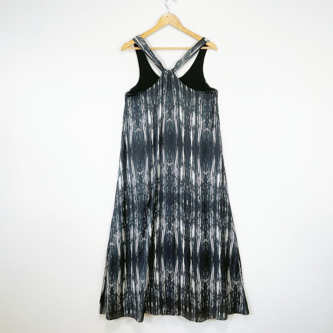 MINKPINK - Black & White Abstract Print Maxi Dress