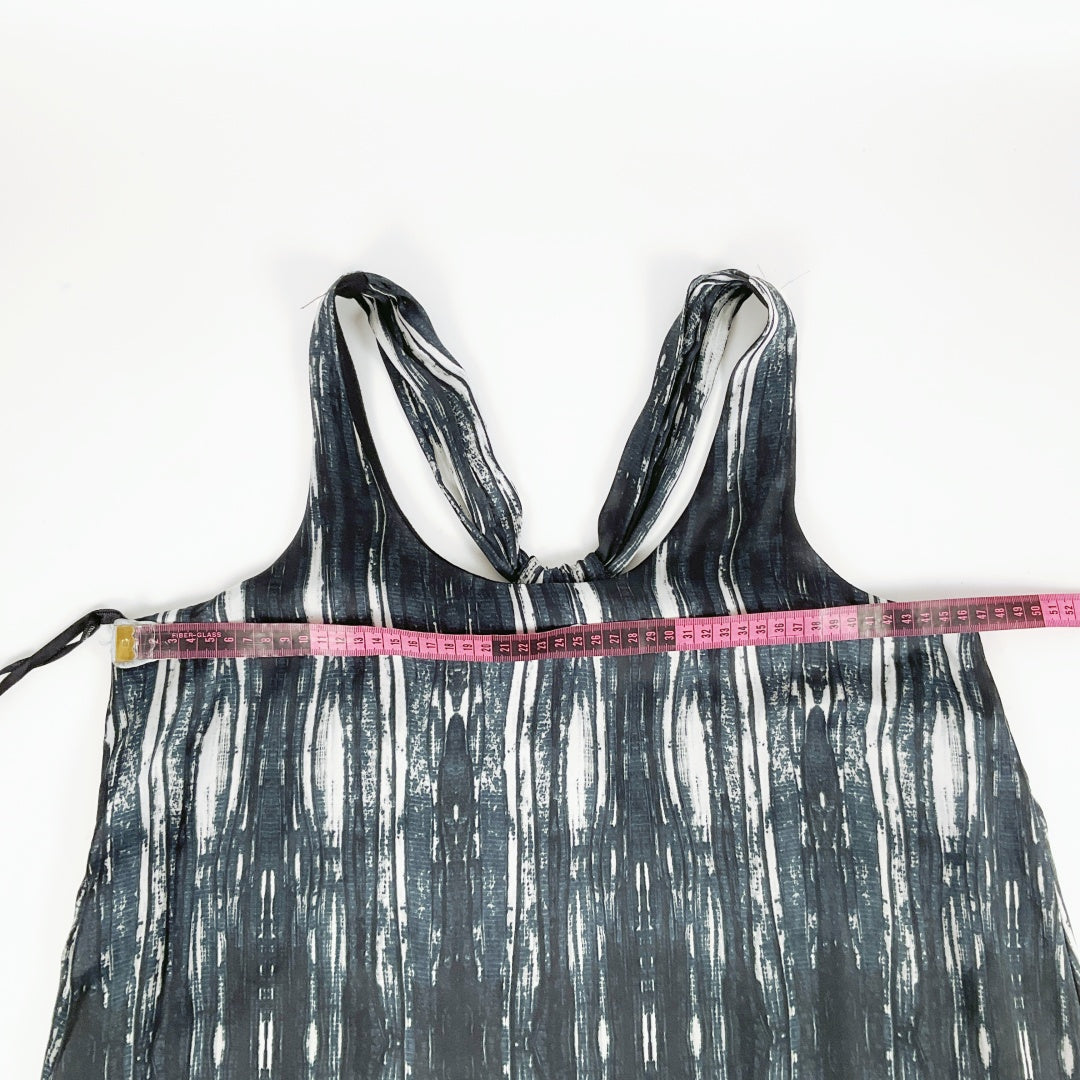 MINKPINK - Black & White Abstract Print Maxi Dress