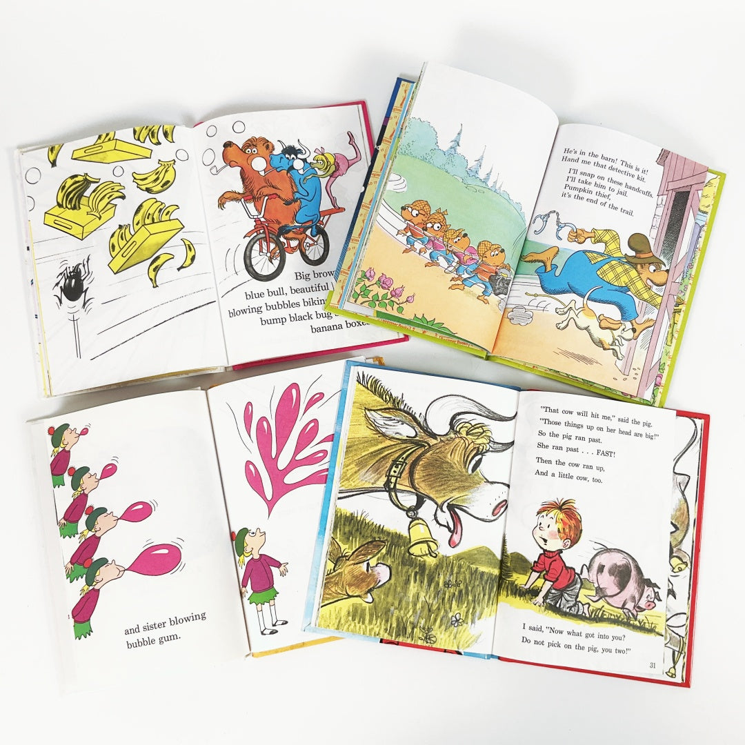 Vintage Beginner Books (Hardcover) Set of 12 – Dr. Seuss, Berenstain Bears & More – Classic Children's Books