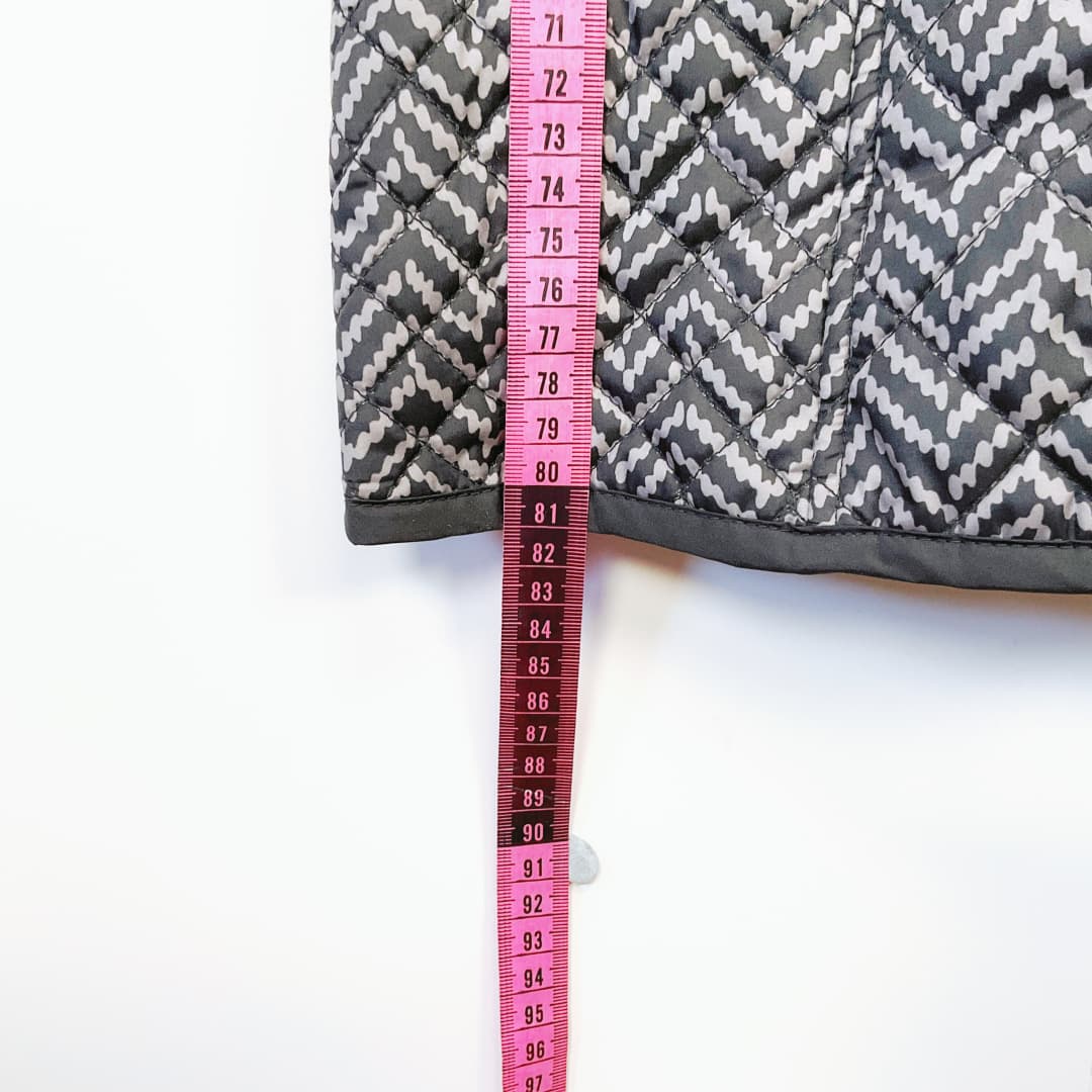 Blue Illusion - Patterned Puffer Jacket