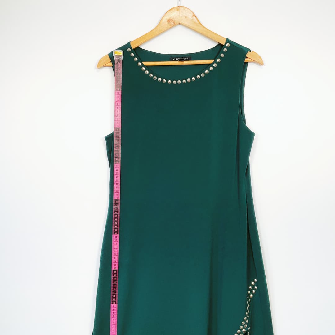 41 Hawthorn - Silver Studded Green Dress SPCA Op Shops 41 Hawthorn - Silver Studded Green Dress SPCA Op Shops