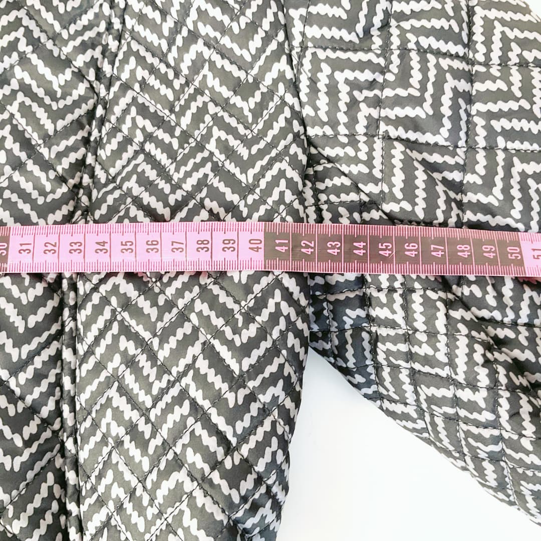 Blue Illusion - Patterned Puffer Jacket