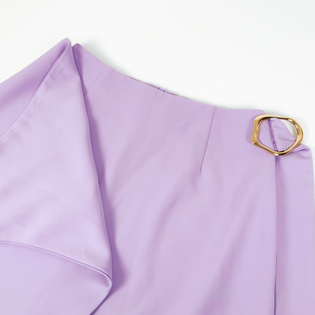 Coop by TRELISE COOPER - Lilac Wrap Skirt with Gold Ring Detail