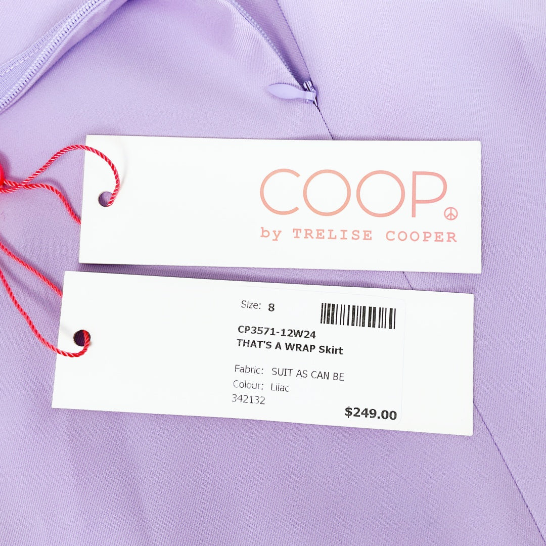 Coop by TRELISE COOPER - Lilac Wrap Skirt with Gold Ring Detail