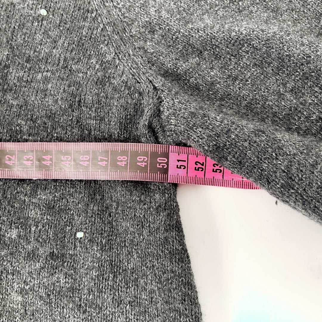 Monsoon Embellished Charcoal Grey Knit Sweater