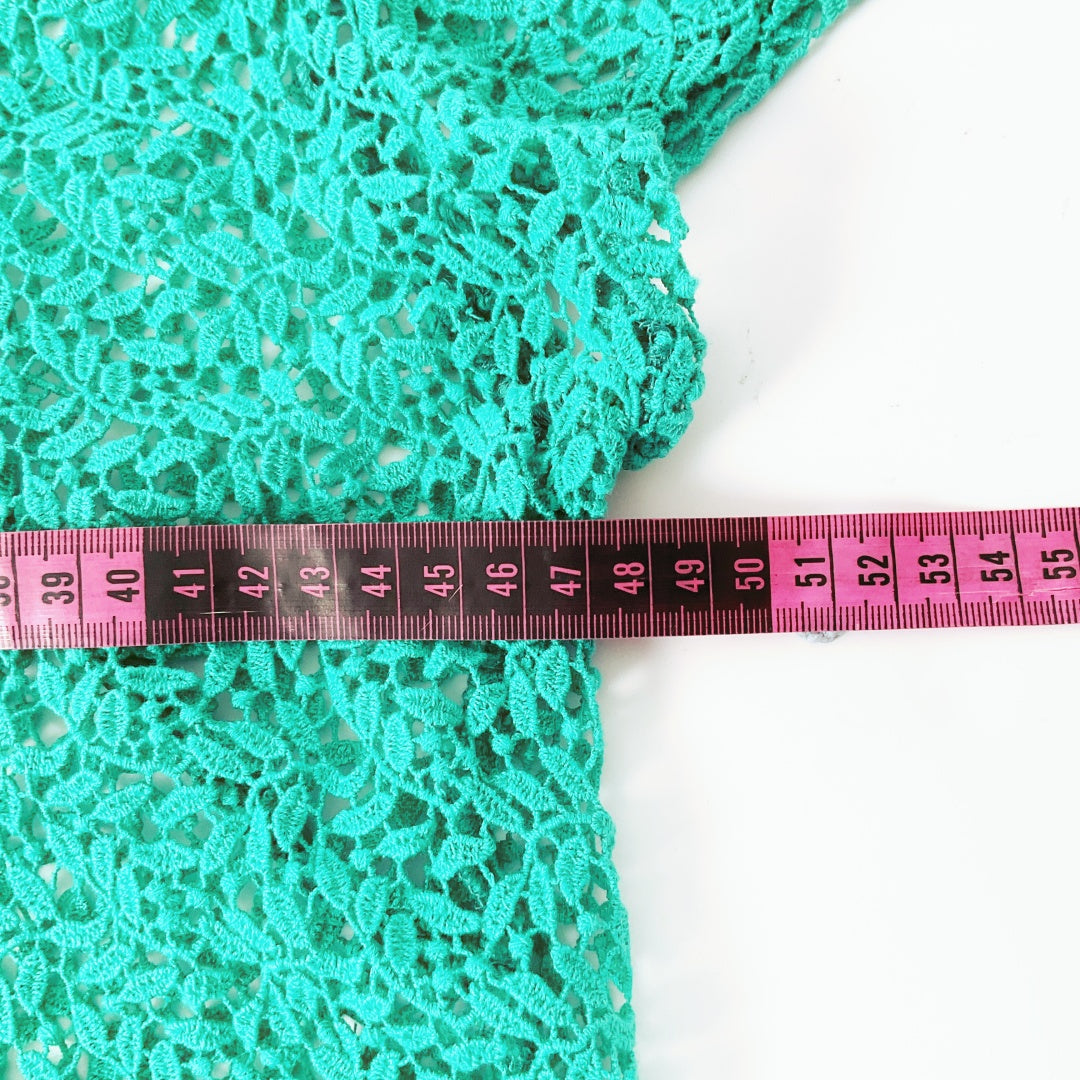 State of Grace - Emerald Green Crochet Lace Top