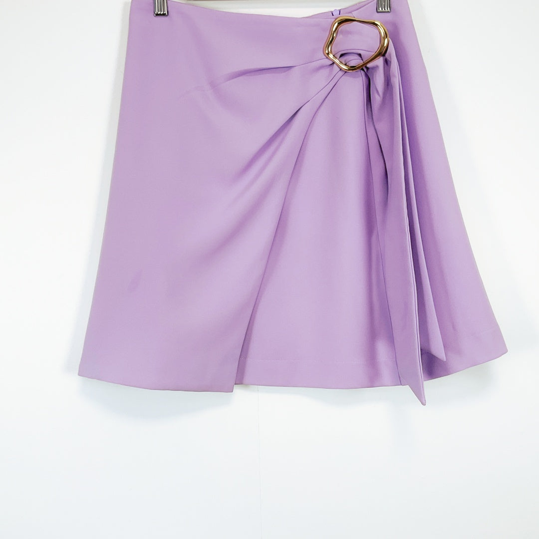 Coop by TRELISE COOPER - Lilac Wrap Skirt with Gold Ring Detail