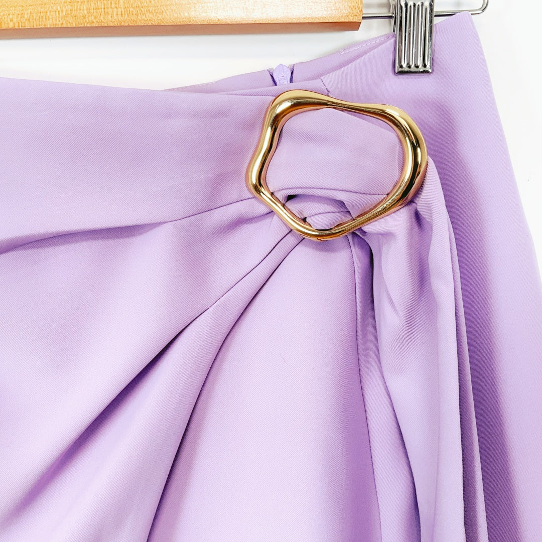 Coop by TRELISE COOPER - Lilac Wrap Skirt with Gold Ring Detail