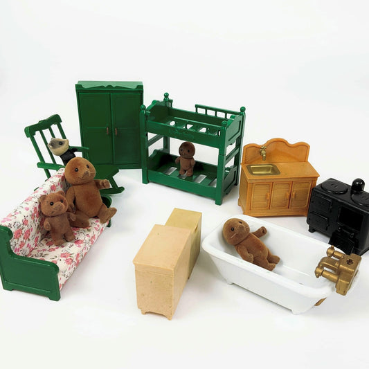 Sylvanian Families Epoch Doll & Furniture Set