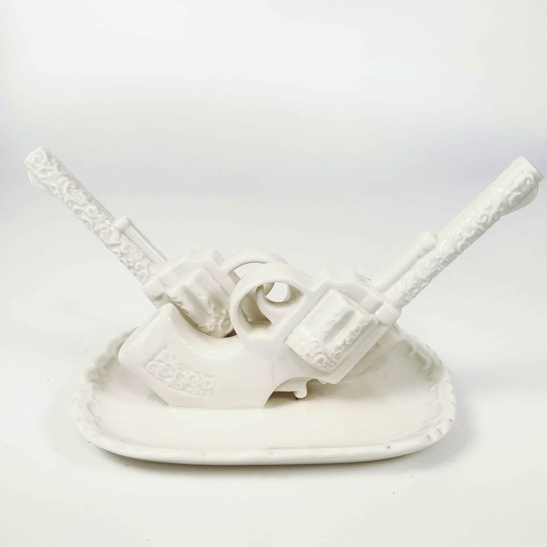 IMM Living - Crossed Revolvers on a Decorative Base