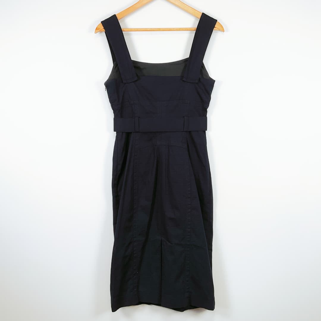 CUE - Denim Belted Midi Dress