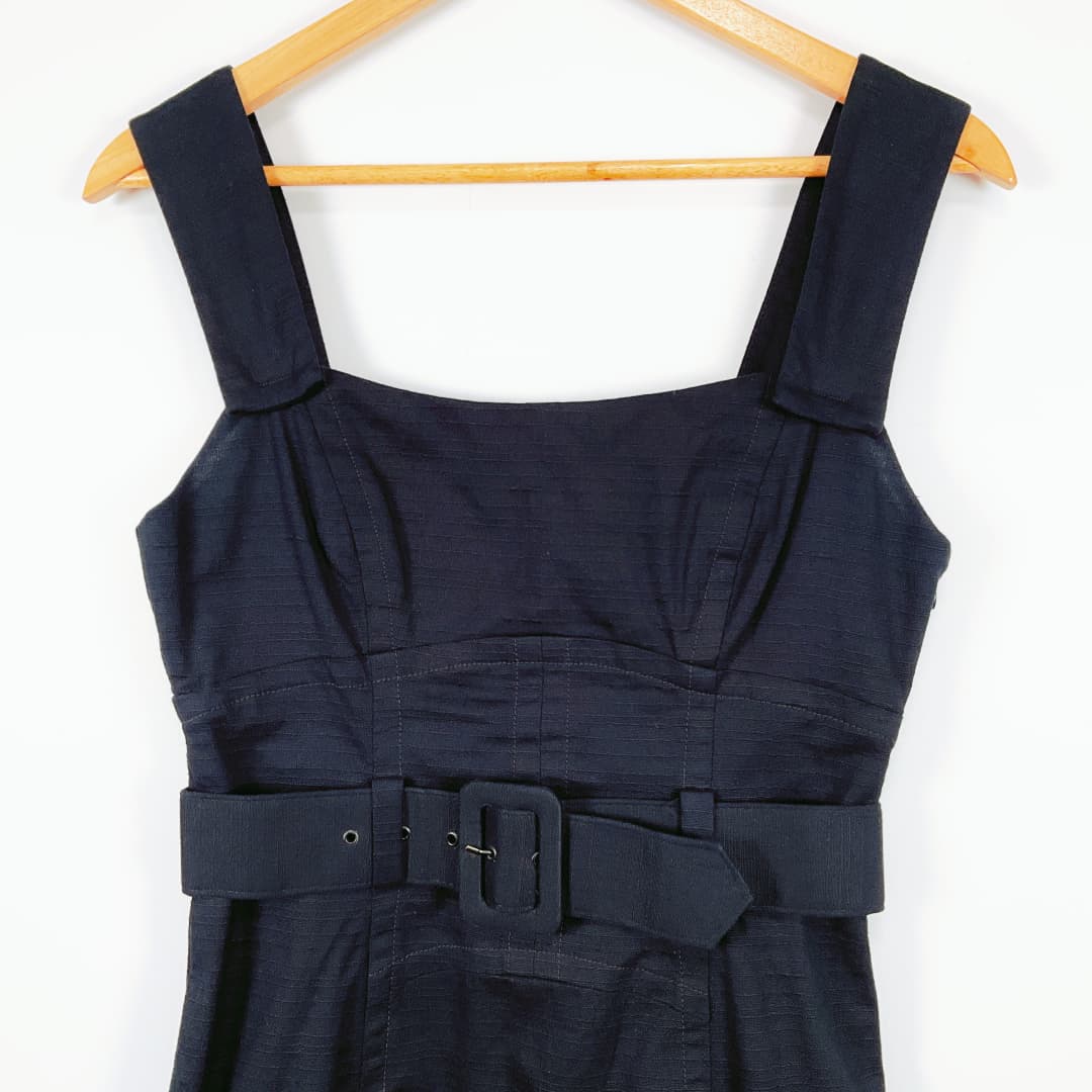 CUE - Denim Belted Midi Dress SPCA Op Shops CUE - Denim Belted Midi Dress SPCA Op Shops