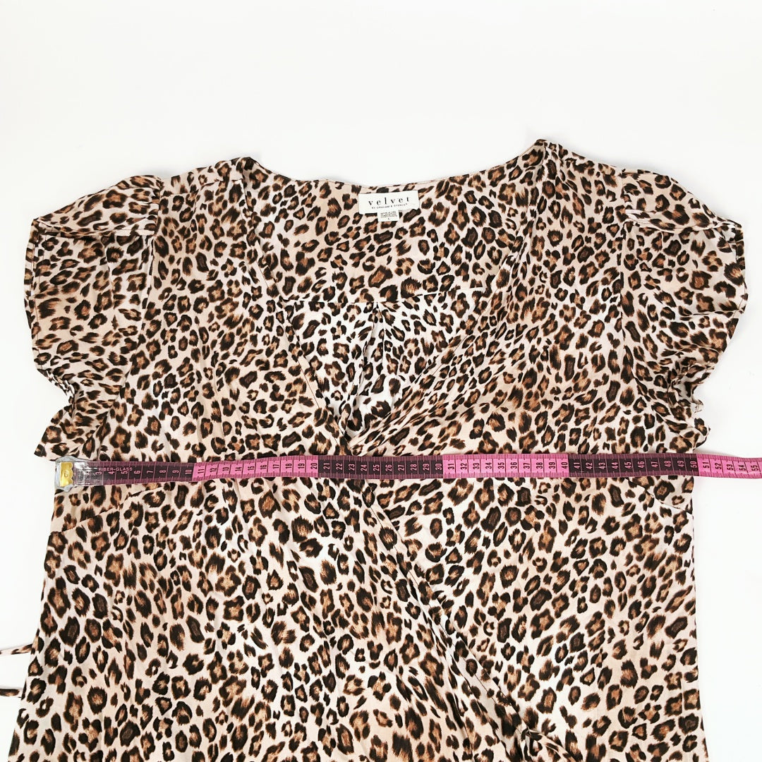 Velvet by Graham & Spencer - Cheetah Wrap Dress