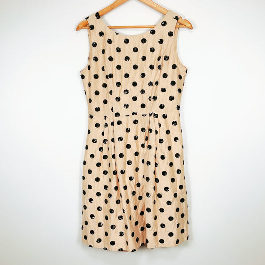 Alannah Hill - Silk Polka Dot Beige Dress