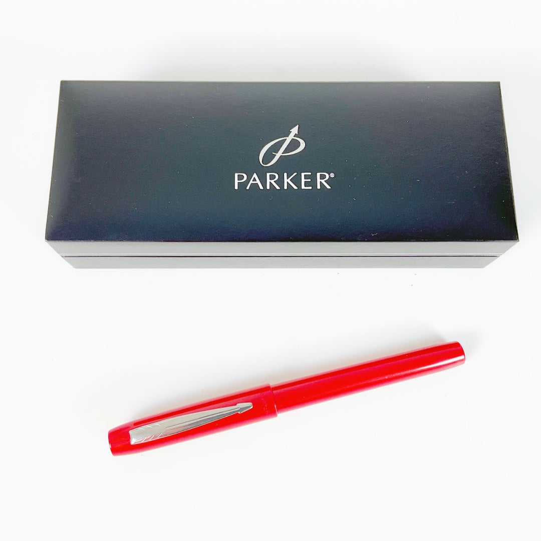 Parker - Vintage Red Reflex Cartridge Fill Pen