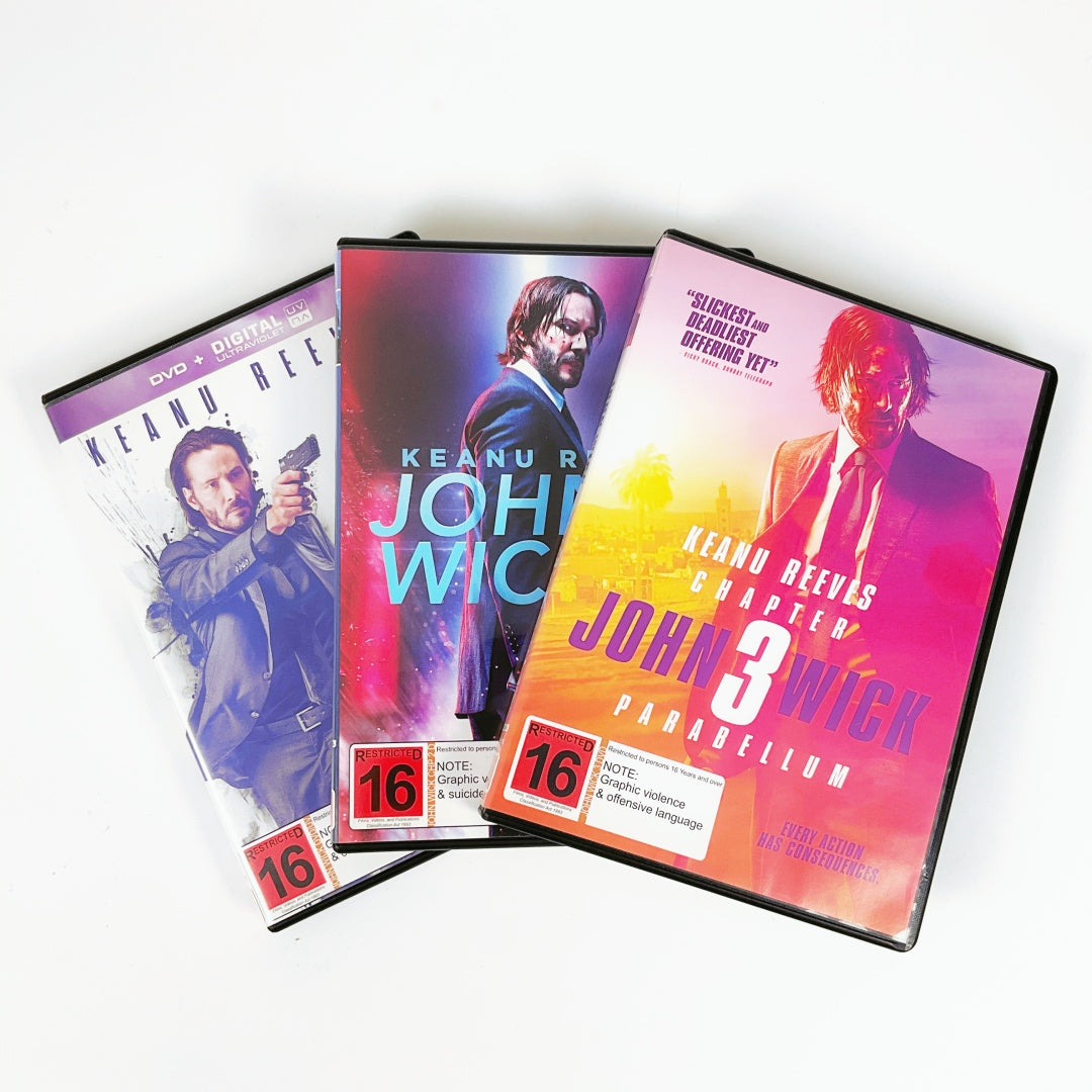 John Wick Chapters - 1, 2 & 3 DVD Set