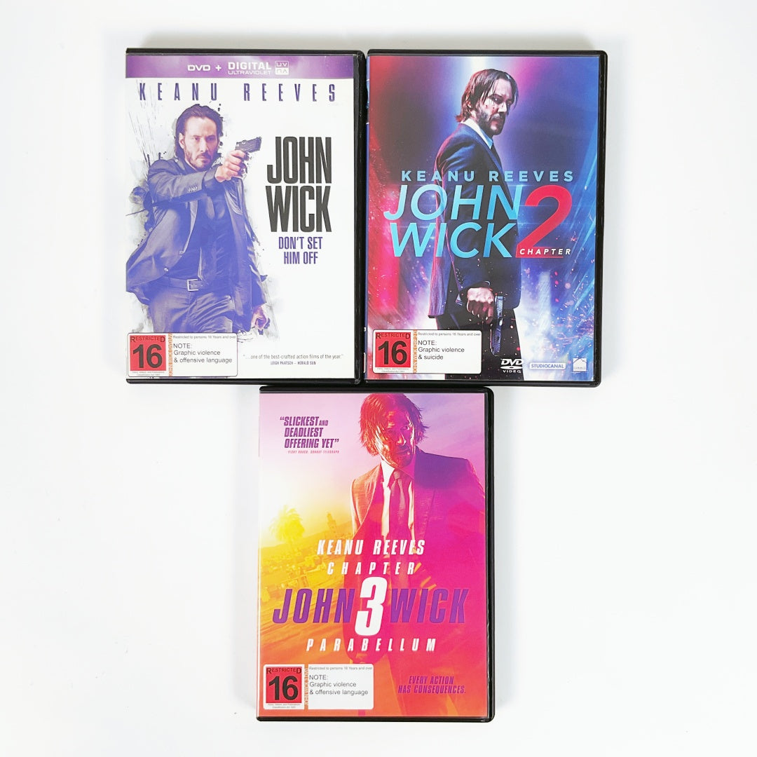 John Wick Chapters - 1, 2 & 3 DVD Set