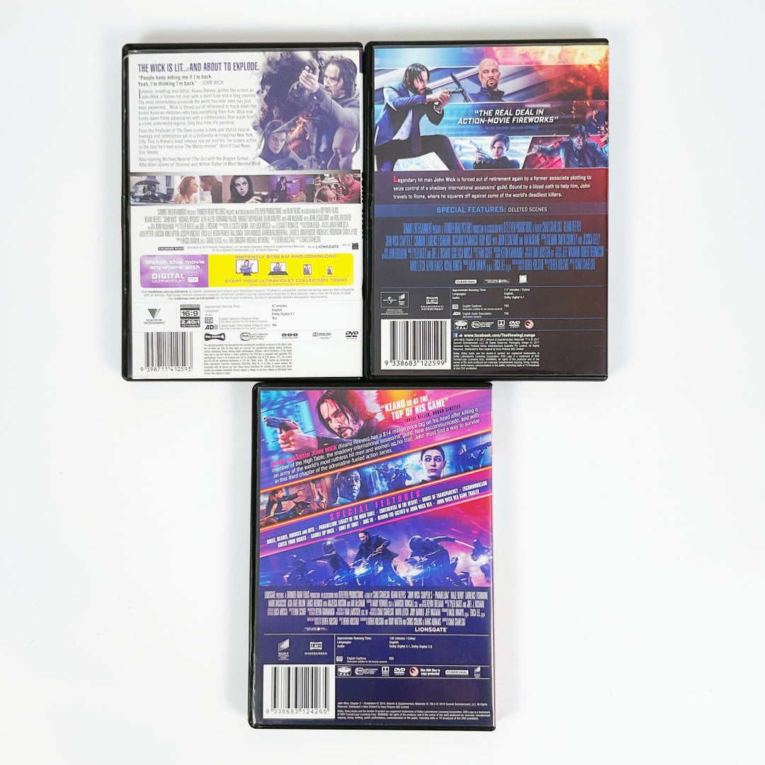 John Wick Chapters - 1, 2 & 3 DVD Set