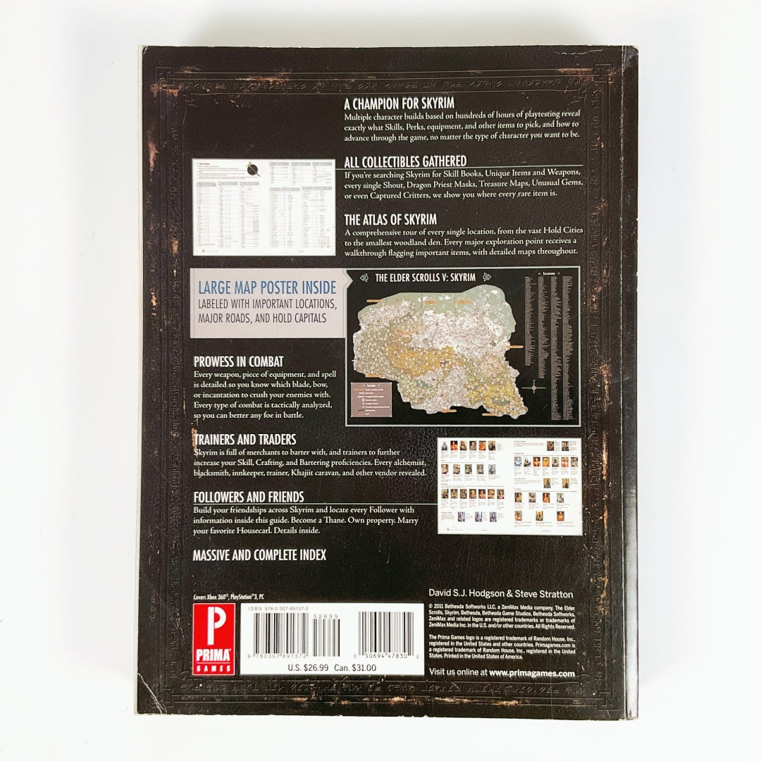The Elder Scrolls V Skyrim Official Game Guide- With Map