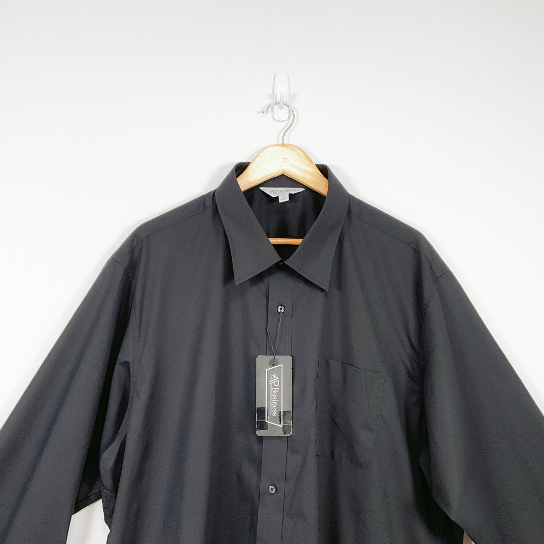 AP Business-Classic Black Long-Sleeve Shirt