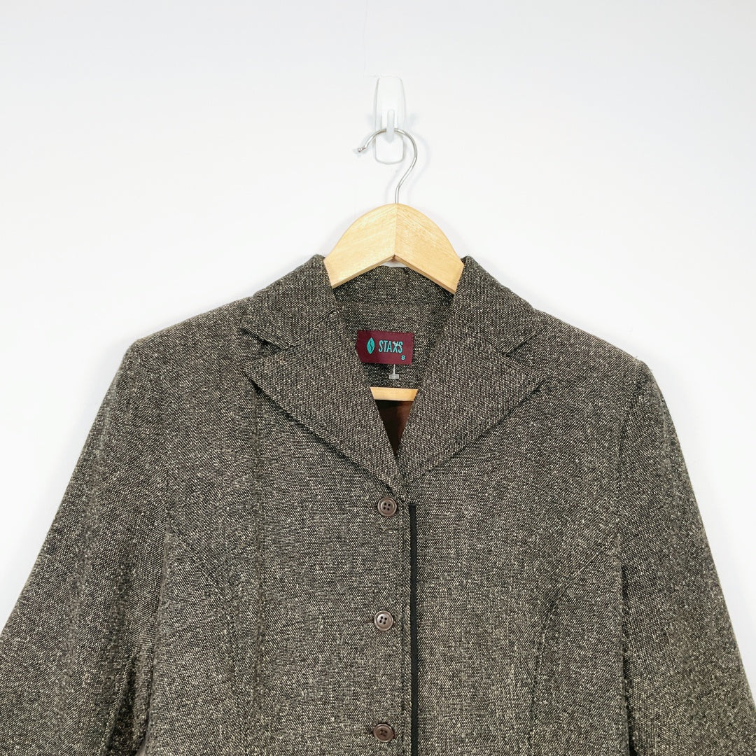 STAXS-SINGLE BREASTED BLAZER-JACKET