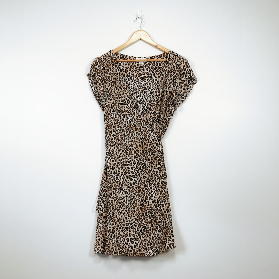 Velvet by Graham & Spencer - Cheetah Wrap Dress