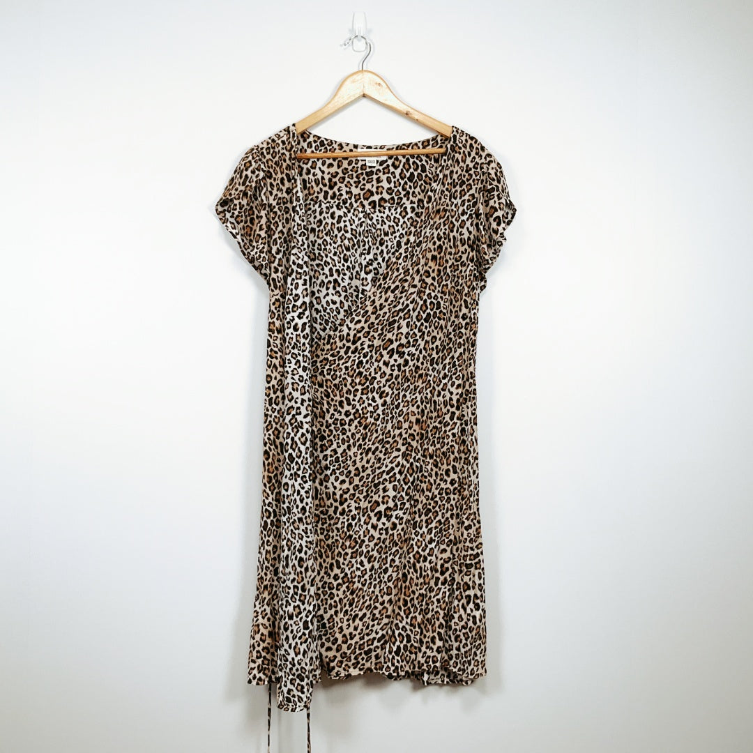 Velvet by Graham & Spencer - Cheetah Wrap Dress