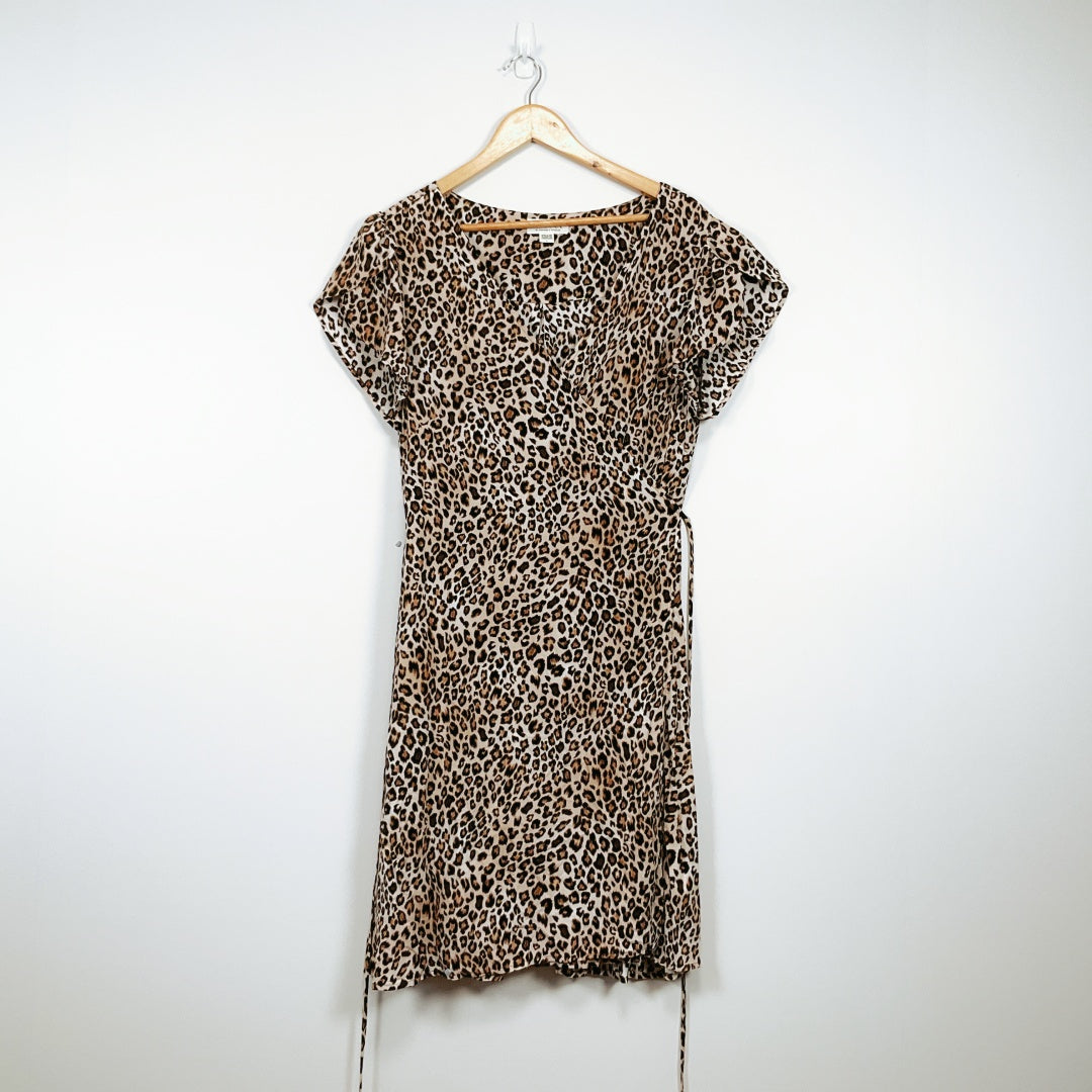 Velvet by Graham & Spencer - Cheetah Wrap Dress