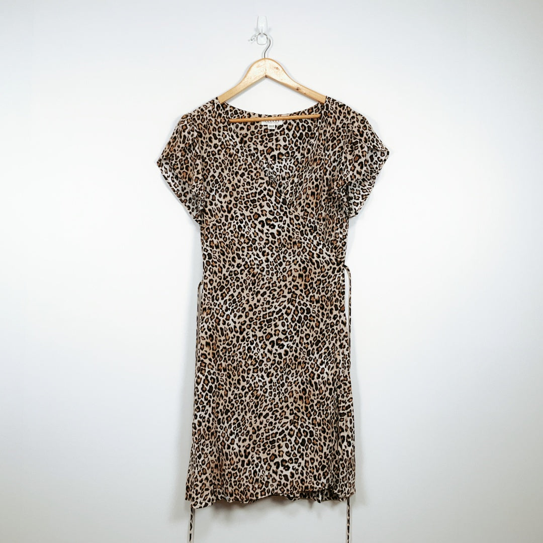 Velvet by Graham & Spencer - Cheetah Wrap Dress