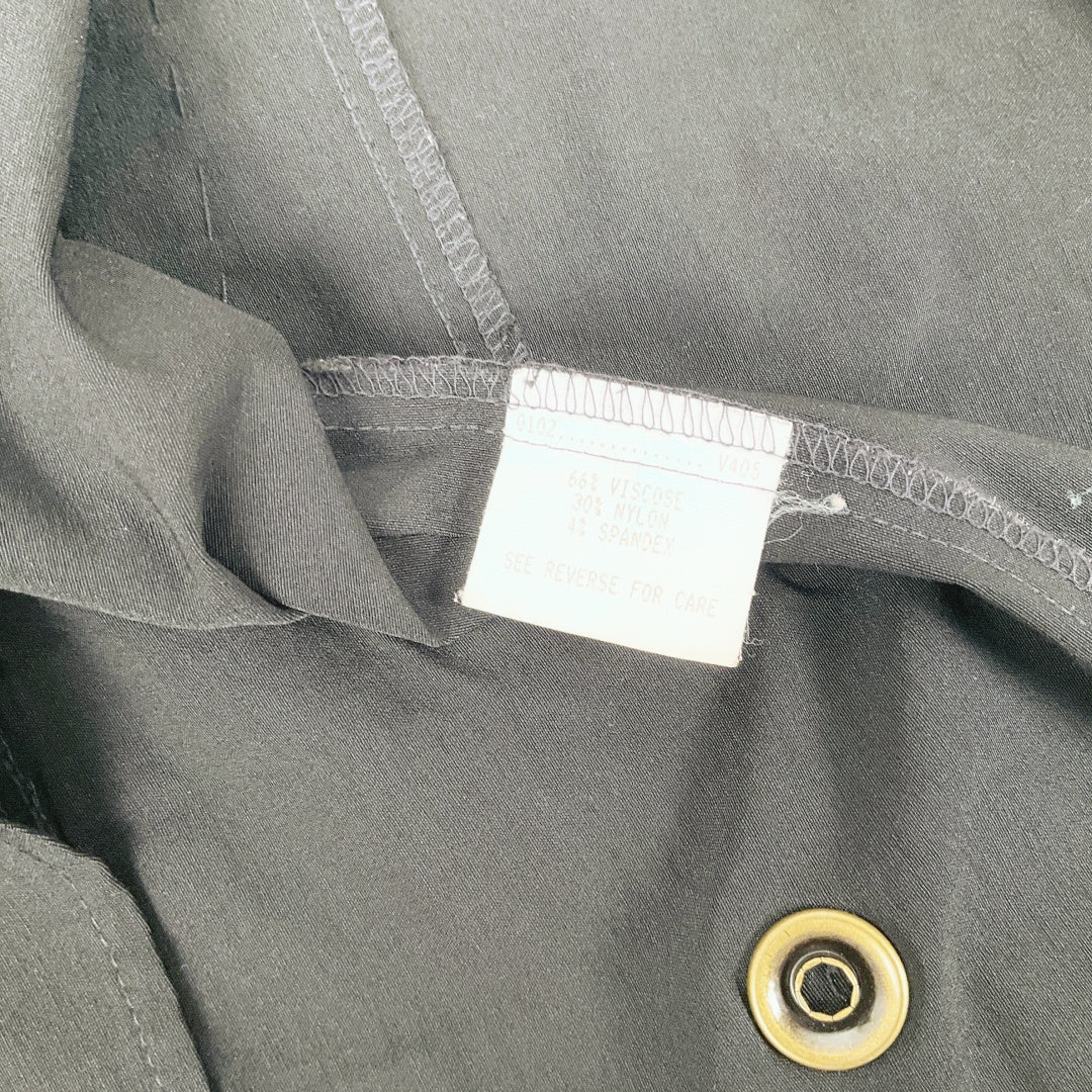 VERTICE-Black Open-Front Jacket