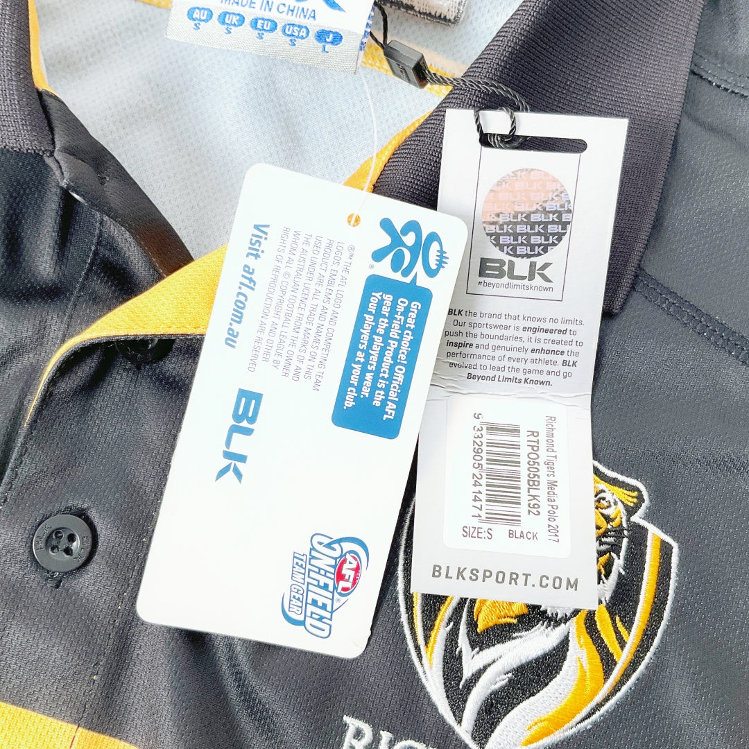 BLK - AFL On-Field Team Gear Richmond Tigers Unisex Polo