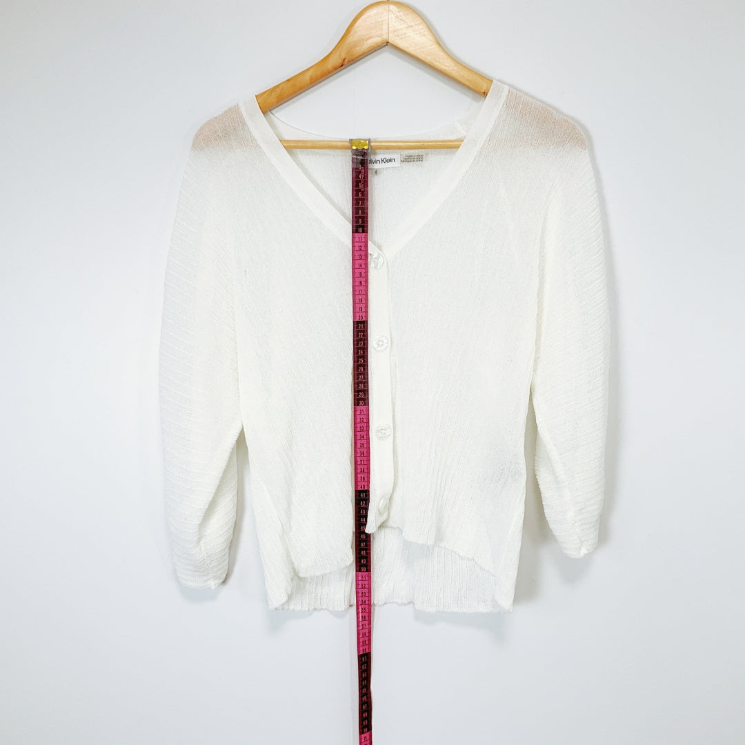 Calvin Klein - Women's White Cardigan