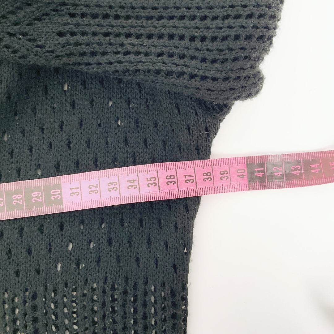 Charlotte Russe - Black Crochet Topper Cover-up