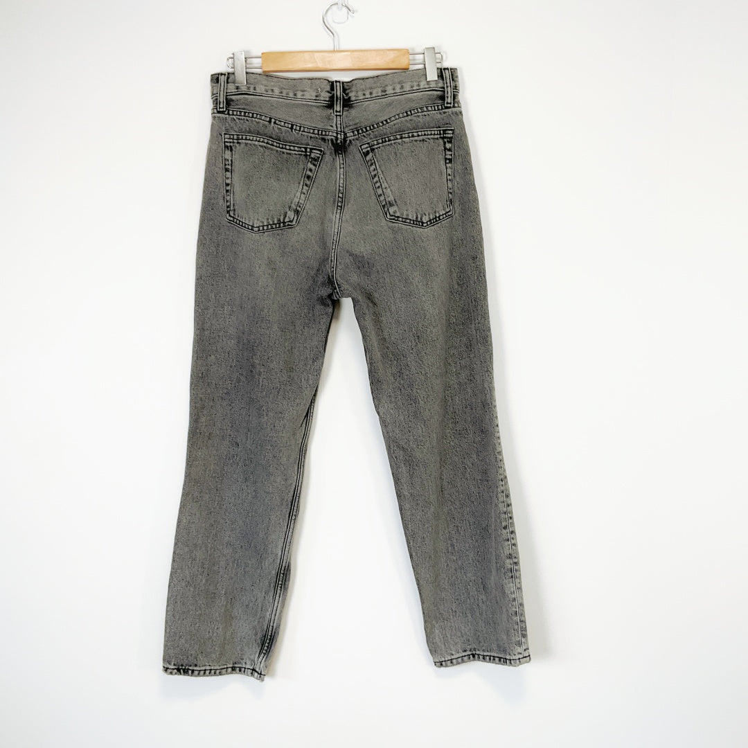ZARA - Women's Straight Jeans in Grey