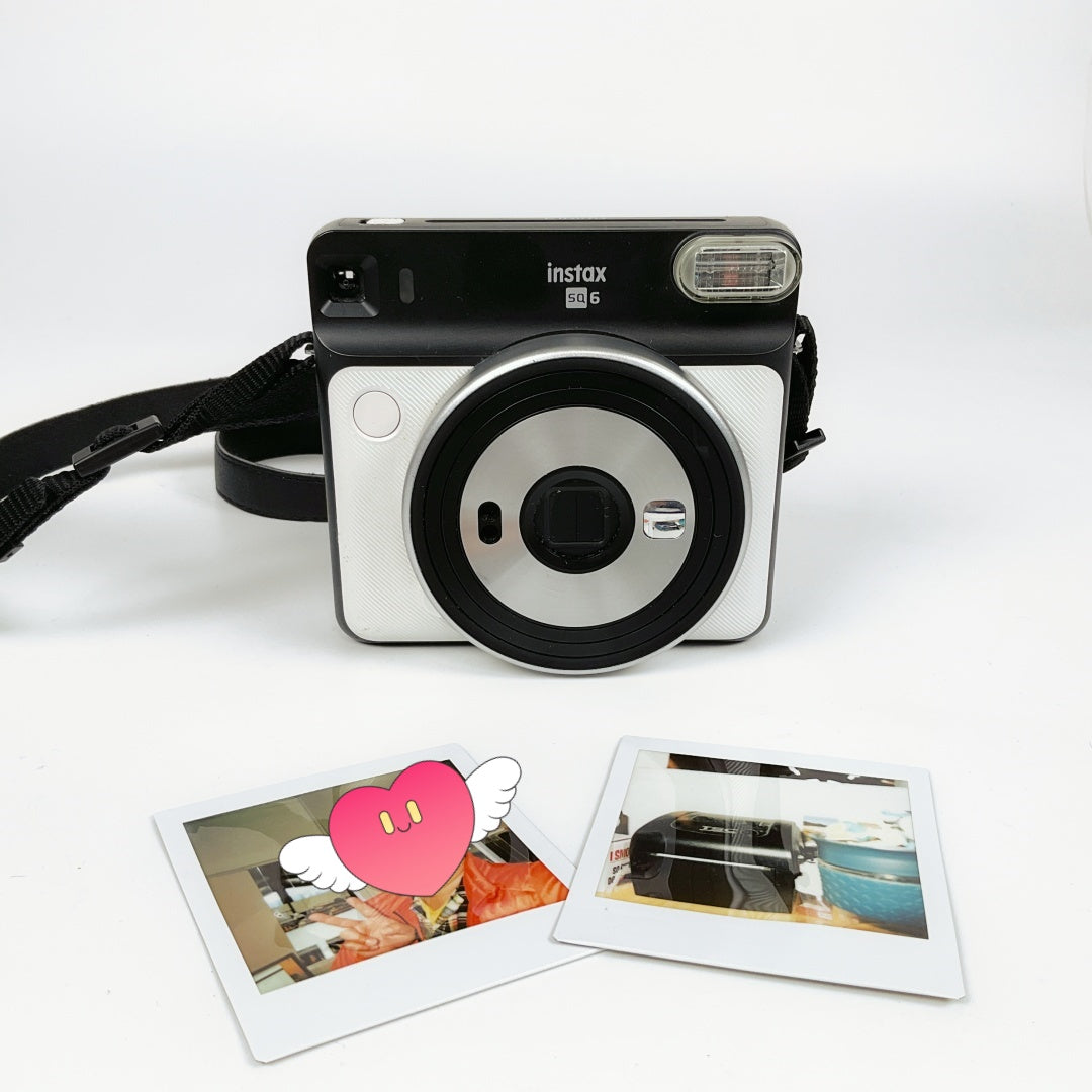 Fujifilm Instax SQ6 Instant Camera – White Front Panel