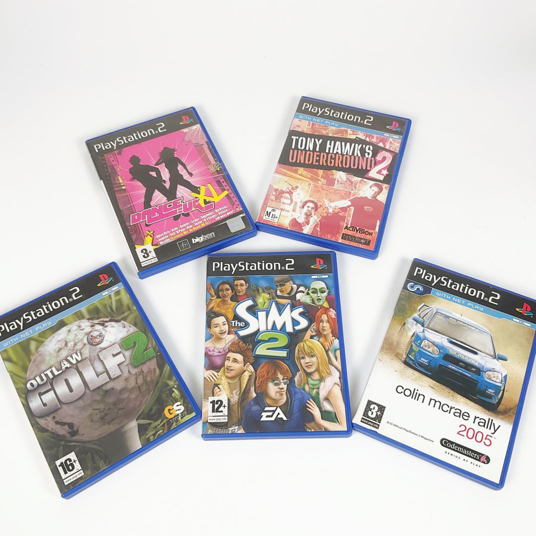 Sony - PlayStation PS2 Console & 5 Games Bundle