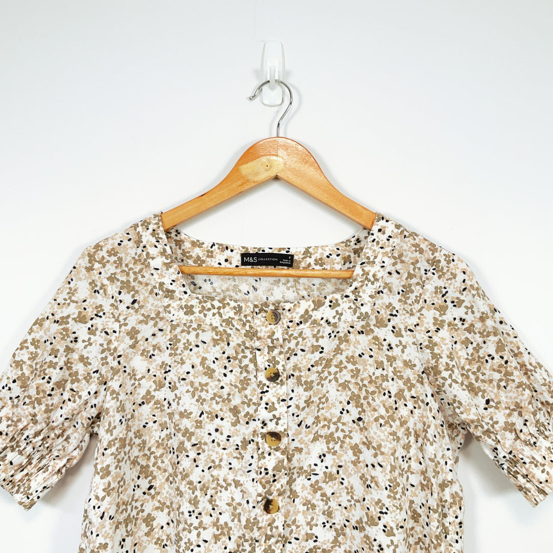 M&S Collection -Ladies Stunning 100% Linen Blouse