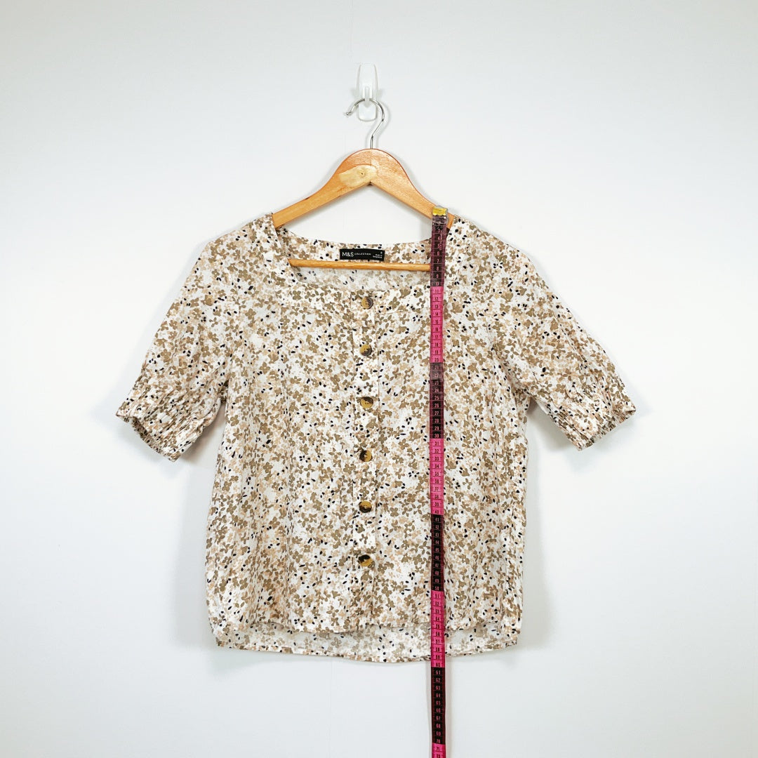 M&S Collection -Ladies Stunning 100% Linen Blouse