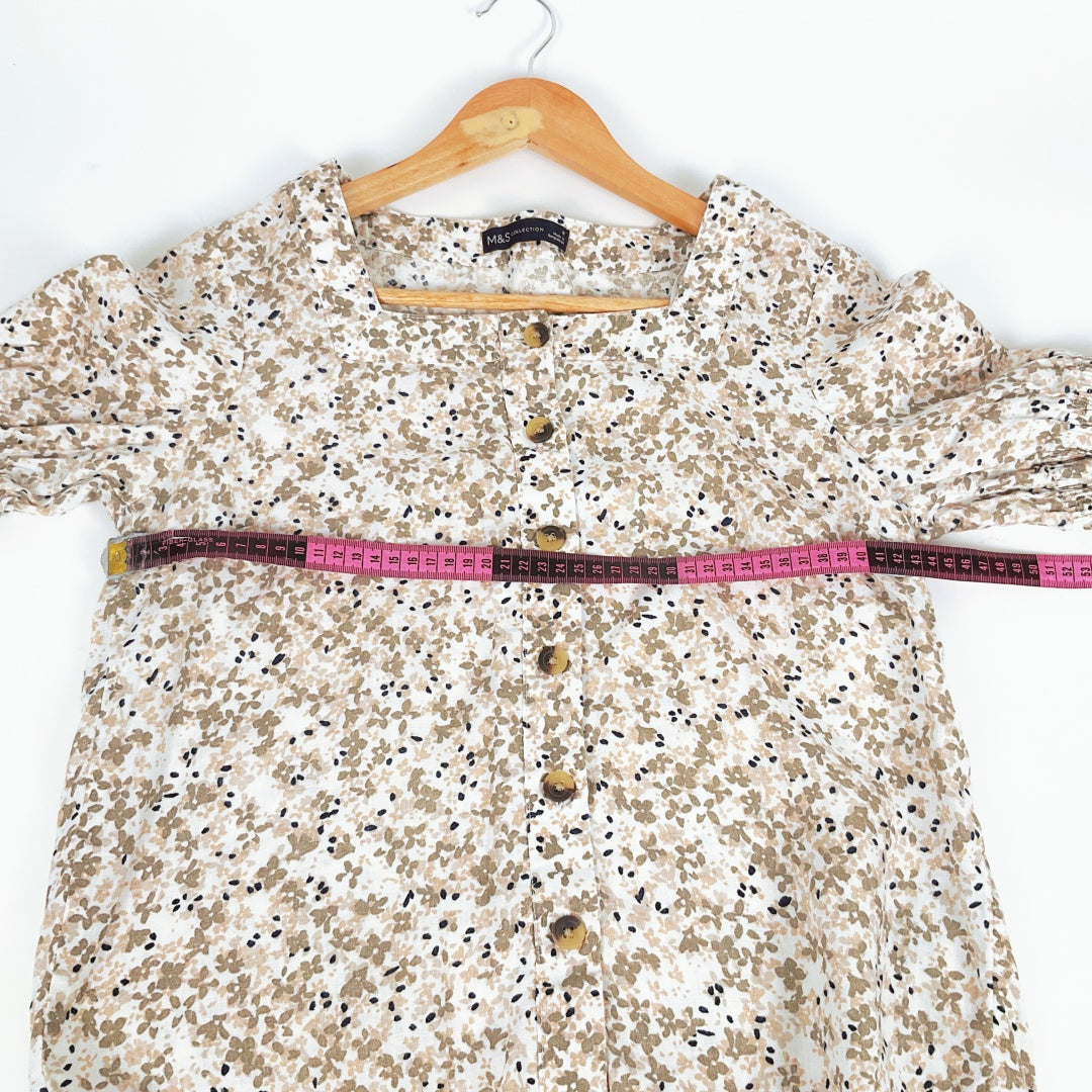 M&S Collection -Ladies Stunning 100% Linen Blouse